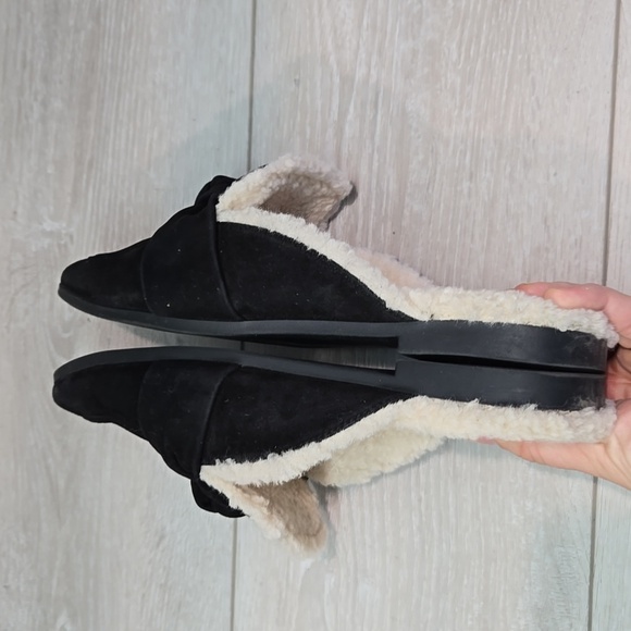 Steve Madden Chart Leather Upper Insulated Black Clog Mule Slippers Shoes 8.5 - Picture 8 of 10